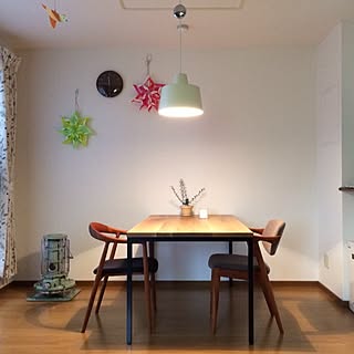 部屋全体/観葉植物/宮崎椅子製作所/ダイニングテーブル/照明...などのインテリア実例 - 2013-11-17 11:49:22