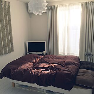 ベッド周り/無印良品/北欧/IKEA/ホワイトインテリアのインテリア実例 - 2017-02-11 21:23:47
