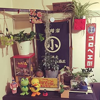 部屋全体/観葉植物/時代箪笥/アンティーク/昭和レトロ...などのインテリア実例 - 2016-02-26 07:34:56