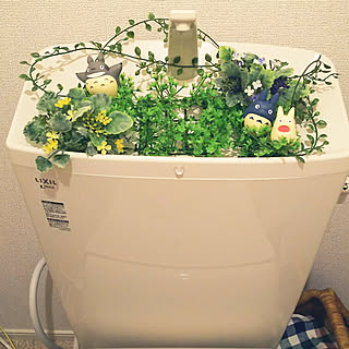 バス/トイレ/ジブリの指人形/セリア/トイレタンク/ジブリのインテリア実例 - 2017-09-12 19:46:29