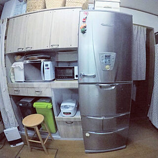 キッチン/モニター応募投稿/リメイクシート/冷蔵庫/SANYO冷蔵庫のインテリア実例 - 2021-02-11 21:15:11