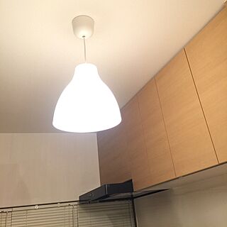 キッチン/IKEA/照明/シーリングライト/小さなお家...などのインテリア実例 - 2016-04-02 21:55:18