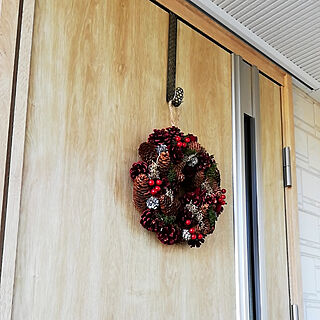 玄関/入り口/RoomClipアンケート/ニトリ/クリスマスのインテリア実例 - 2019-12-01 23:55:53