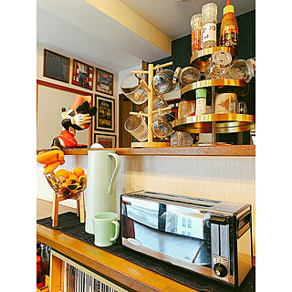 vintage toaster/counter table/一人暮らし/キッチンのインテリア実例 - 2020-12-05 10:25:34