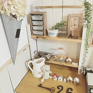 棚/amoiさん♡/DIY/カフェ風/建売住宅...などのインテリア実例 - 2016-07-22 08:15:01