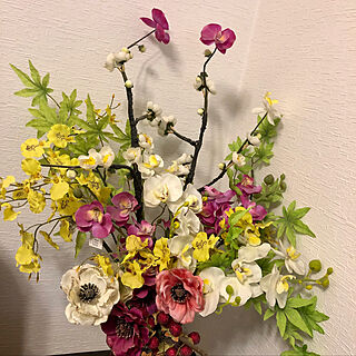 Daiso/Flowers/DIY/100均/玄関/入り口のインテリア実例 - 2019-12-31 17:13:24