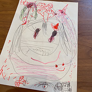 子供と暮らす 怖い絵のインテリア実例 Roomclip ルームクリップ