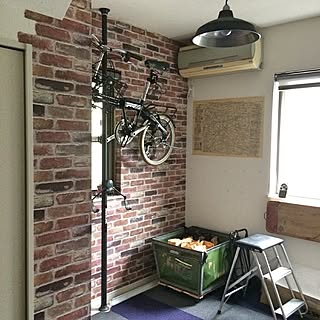 壁/天井/1F/タイルカーペット/壁紙DIY/壁紙屋本舗...などのインテリア実例 - 2015-08-29 12:47:12