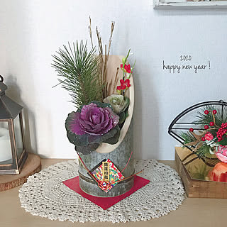 葉牡丹 生け花のおしゃれなアレンジ 飾り方のインテリア実例 Roomclip ルームクリップ