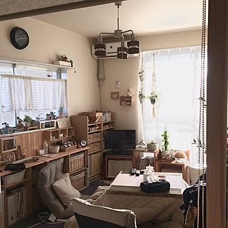 部屋全体/おうちカフェに憧れて/お気に入り空間/100均/ダイソー...などのインテリア実例 - 2016-12-15 10:53:15