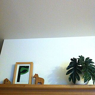 棚/IKEA/無印良品 棚/観葉植物/ダーラナホース...などのインテリア実例 - 2013-05-08 18:05:08