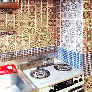 壁紙 ガスコンロ周りのおしゃれなアレンジ 飾り方のインテリア実例 Roomclip ルームクリップ