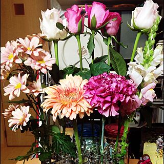 棚/お花/Bcompany/四月の花器風のインテリア実例 - 2015-04-11 20:49:31