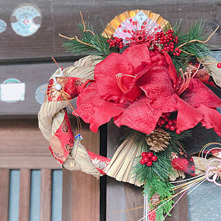 玄関/入り口/あけましておめでとうございます/新年/玄関/しめ縄...などのインテリア実例 - 2019-01-03 19:12:28