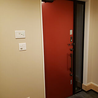玄関/入り口/LIXIL/赤い玄関ドアのインテリア実例 - 2021-01-10 17:42:44