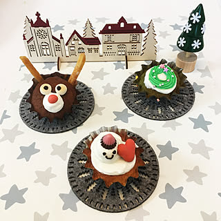 キッチン/マフィン/クリスマス雑貨/100均/Christmas cake...などのインテリア実例 - 2018-12-24 14:38:54