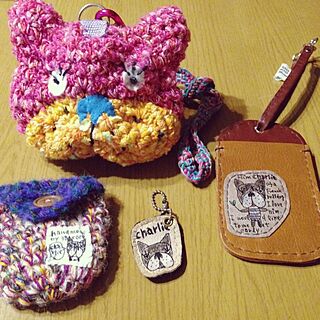 部屋全体/ハンドメイド/フレンチブルドック/革/編み物部...などのインテリア実例 - 2014-10-10 14:43:58