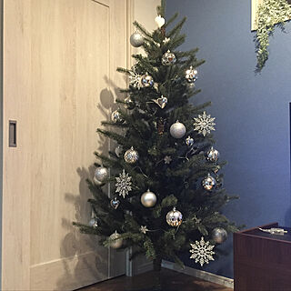 リビング/クリスマス/IKEA/アクセントクロス/クリスマスツリー180cmのインテリア実例 - 2017-11-11 23:56:51