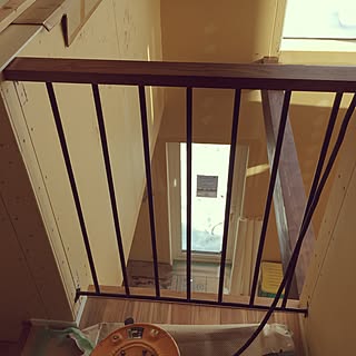 部屋全体/2階吹き抜けからの景色/吹き抜け/アイアン手摺オーダー/手摺り...などのインテリア実例 - 2016-12-25 14:38:40