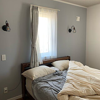 寝室の壁/寝室/無印良品/壁紙/LIXILの床...などのインテリア実例 - 2019-06-24 17:38:00