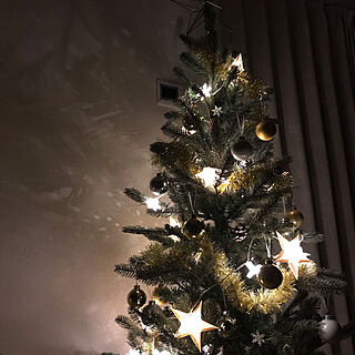 ニトリ/IKEA/クリスマスツリー/冬/冬支度...などのインテリア実例 - 2021-12-02 22:28:20