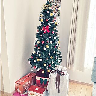 クリスマス/クリスマスツリー/かわいいのも好き♡/一条工務店/こどもと暮らすのインテリア実例 - 2023-12-16 14:38:47