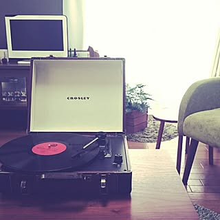 リビング/CROSLEY/レコード/レコードプレーヤー/ターンテーブル...などのインテリア実例 - 2015-07-06 01:48:22