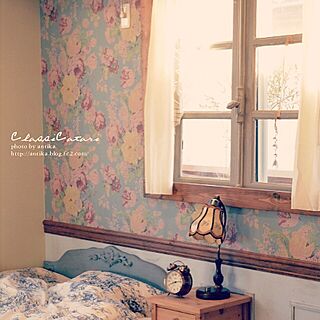 ベッド周り 花柄壁紙のおすすめ商品とおしゃれな実例 ｜ RoomClip ...