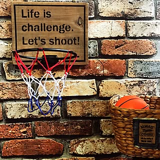 ステンシル バスケットゴールのおしゃれなアレンジ 飾り方のインテリア実例 Roomclip ルームクリップ