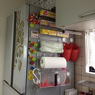 キッチン/IKEA/狭小キッチン/ニトリ/ぶらさげ収納...などのインテリア実例 - 2014-05-31 18:56:40