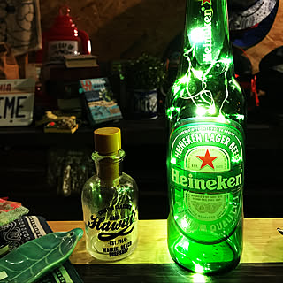 机/Heinekenライト/Heineken/ハイネケン/100均...などのインテリア実例 - 2018-09-05 09:16:17