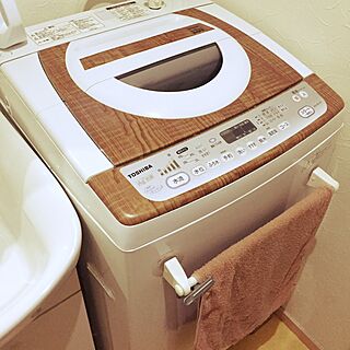 TOSHIBA洗濯機/洗濯機/セリア/100均/DIYのインテリア実例 - 2016-07-30 22:25:32