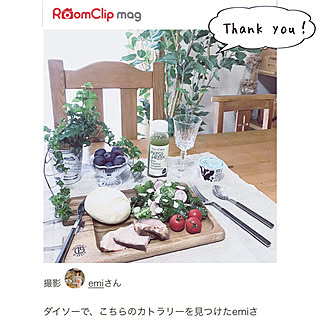 チャーチチェア/おうちごはん/ダイソー/RoomClip mag 掲載/100均...などのインテリア実例 - 2018-08-25 14:40:11