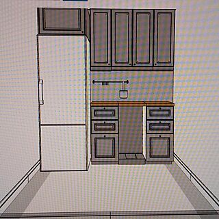 狭小3階建/IKEAキッチンプランニング/ボードビーン/IKEAキッチン収納/メトード...などのインテリア実例 - 2022-01-01 06:36:04