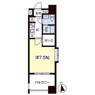 WIC/間取り図/一人暮らし/出窓/1K...などのインテリア実例 - 2021-03-07 20:22:19