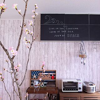 キッチン/桜/unico/キャンドゥ/DIY...などのインテリア実例 - 2017-02-06 10:59:44