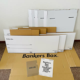 届きました♡/白い箱/fellowes/fellowes bankersbox/BANKERS BOX...などのインテリア実例 - 2022-01-19 13:47:03