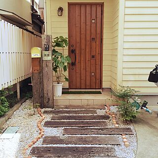 玄関/入り口/ウンベラータ/植物のある暮らし/中古住宅/これからじっくりと。のインテリア実例 - 2015-08-06 14:25:26