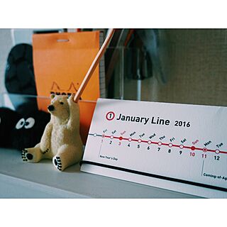 机/カレンダーのインテリア実例 - 2015-12-29 08:33:08