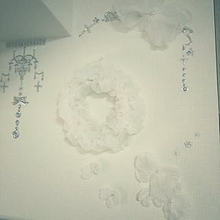 mhkちゃん手作りリース♡/mhkちゃん手作りリボン♡/ましゅまろキラキラスタイル♡/mhkちゃんありがとぉ♡/テメちゃんスタイル♡...などのインテリア実例 - 2017-02-26 10:22:22