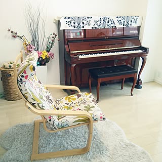 ピアノ椅子 ビンテージ 回転イス リメイク