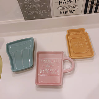 キッチン/ダイソー新商品/新商品/ダイカットプレート/カフェ風...などのインテリア実例 - 2018-06-17 10:12:08