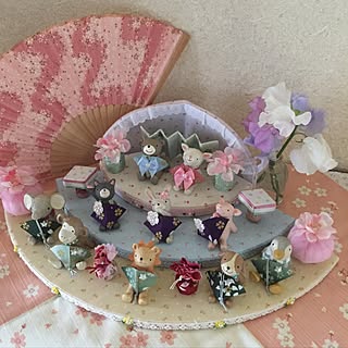 棚/桜/雛飾り/ハンドメイド♫/いいね！ありがとうございます◡̈♥︎...などのインテリア実例 - 2017-01-13 20:43:02