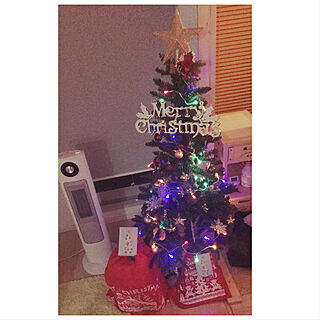 クリスマス/キャンドゥ/LEDライト/クリスマスツリー150cm/電池式LEDライト...などのインテリア実例 - 2020-12-25 08:52:53