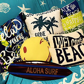 部屋全体/ALOHA◡̈⃝︎/海を感じるインテリア/SuRF❤️/西海岸インテリア...などのインテリア実例 - 2018-09-12 18:16:23