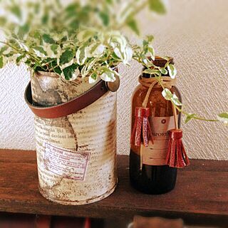 机/リメイク瓶/リメイク缶/植物のインテリア実例 - 2013-10-03 16:28:18