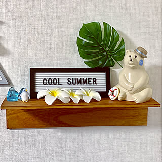 トロピカル？/夏仕様に/COOL SUMMER/レターボード/ペンギンのオブジェ...などのインテリア実例 - 2019-07-15 23:07:14