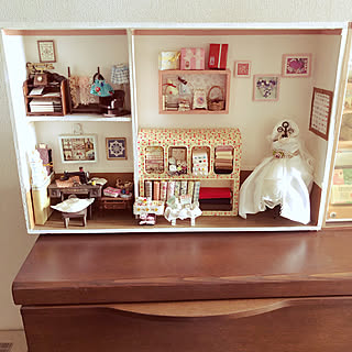 ミニチュア ディスプレイ 置物 手芸部屋