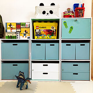 Nインボックス/カラボ/カラーボックス/おもちゃ収納/子供スペース...などのインテリア実例 - 2021-04-11 12:36:34