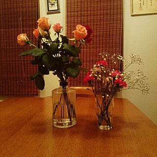 机/花瓶/母の日のお花☆/IKEA/花...などのインテリア実例 - 2015-05-10 23:25:25